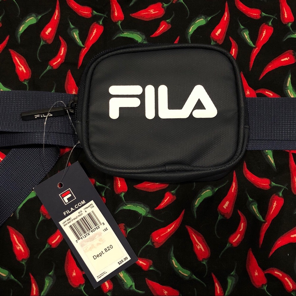 Navy blue fila Fanny pack